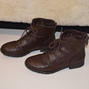 Style&Co Brown lace up booties